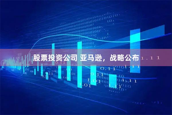 股票投资公司 亚马逊,战略公布